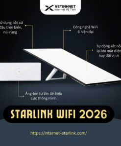 Bộ Starlink Model 2026 Tốc Độ Cao Chuyên Dụng